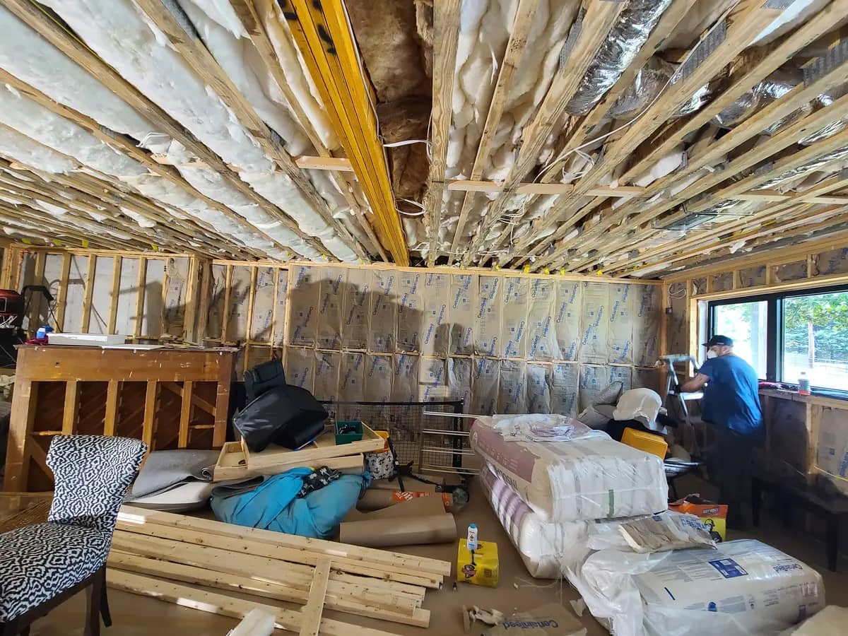 Basement Finishing — Project in progress