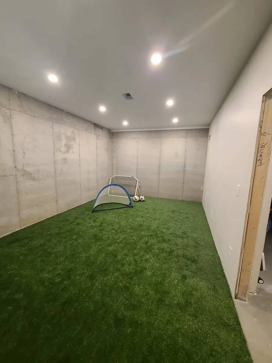 Basement Finishing — Indoor soccer room