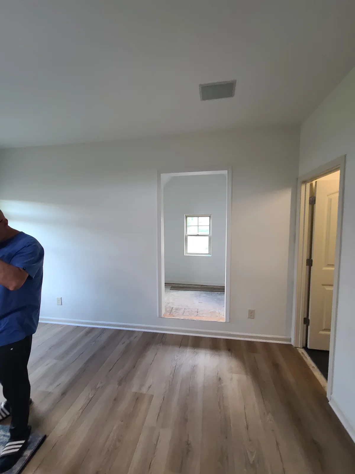 Completed attic-to-closet conversion project